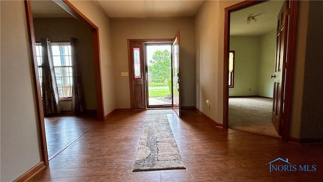 12327 Buckeye Dr, Paulding, OH 45879 - foyer entrance featuring wood finished floors