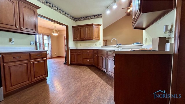 12327 Buckeye Dr, Paulding, OH 45879 - kitchen with wood finished floors and light countertops