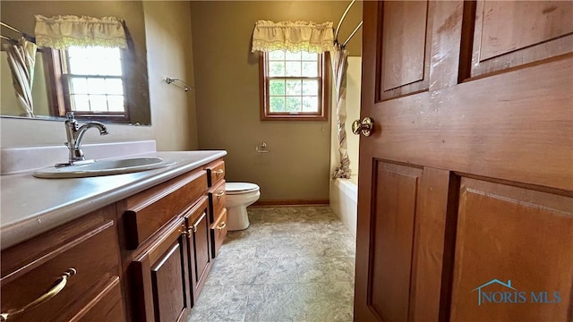 12327 Buckeye Dr, Paulding, OH 45879 - full bath with vanity and shower / bathtub combination with curtain