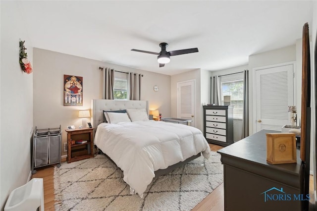 2222 Talmadge Rd, Ottawa Hills, OH 43606 - bedroom featuring light wood finished floors and a ceiling fan