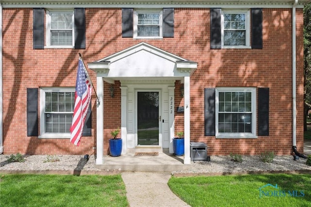 2222 Talmadge Rd, Ottawa Hills, OH 43606 - property entrance with brick siding