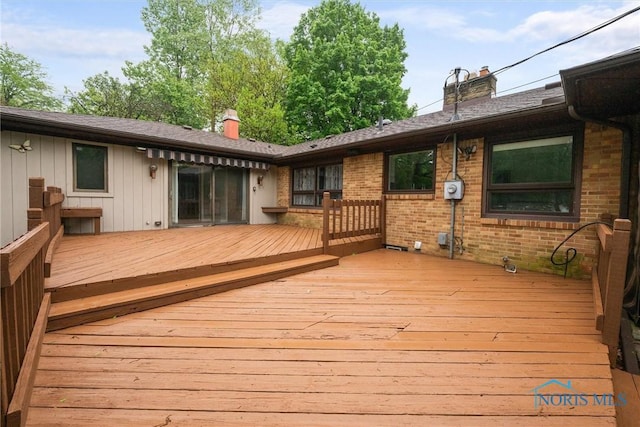 4550 W Sylvania Ave, Toledo, OH 43623 - view of wooden deck