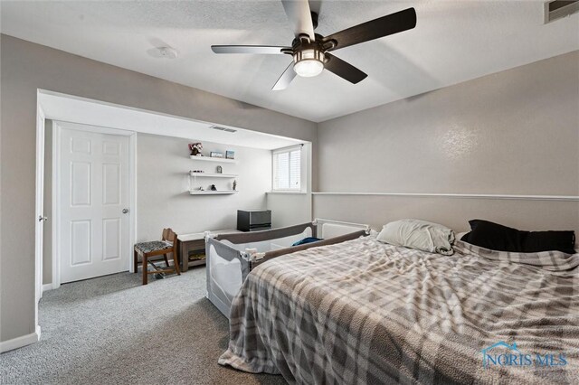 513 Bay River Ct, Maumee, OH 43537 - bedroom with carpet, ceiling fan, and baseboards