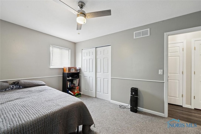 513 Bay River Ct, Maumee, OH 43537 - bedroom with a closet, carpet flooring, and baseboards