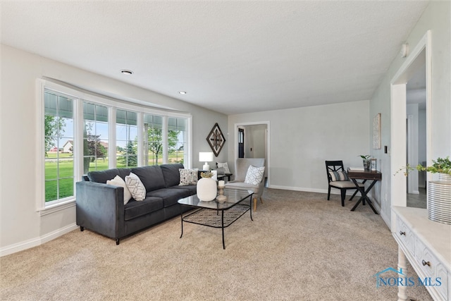 21265 State Route 2, Archbold, OH 43502 - living room featuring light colored carpet and baseboards