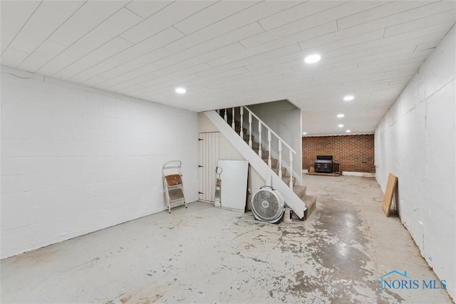 21265 State Route 2, Archbold, OH 43502 - finished below grade area with stairway and recessed lighting