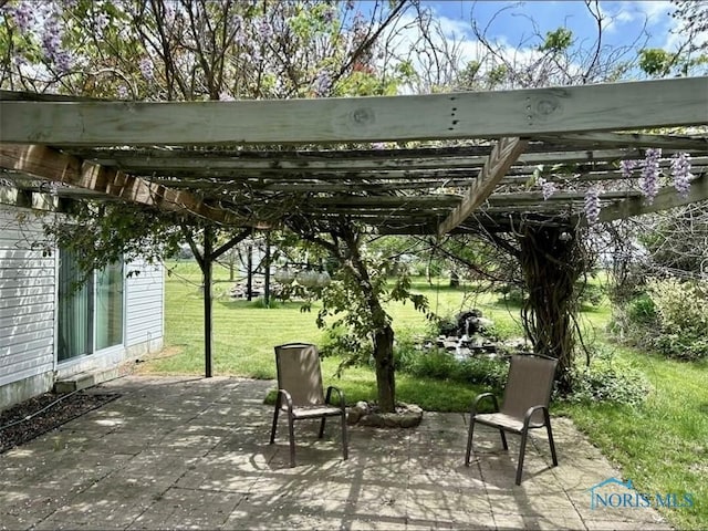 5151 Keller Rd, Walbridge, OH 43465 - view of patio featuring a pergola