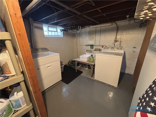 181 Osborne St, Rossford, OH 43460 - below grade area featuring washing machine and dryer