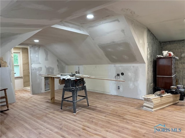 1226 Champe Rd, Toledo, OH 43615 - additional living space with light wood finished floors and lofted ceiling