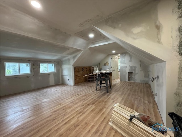 1226 Champe Rd, Toledo, OH 43615 - bonus room with light wood finished floors, lofted ceiling, and recessed lighting