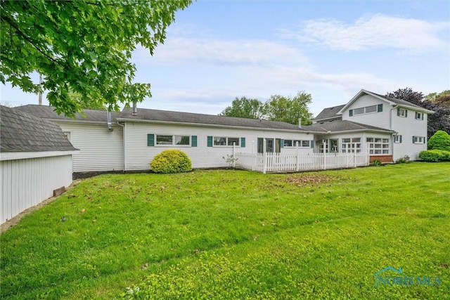 503 Church St, Helena, OH 43435 - back of house with a lawn