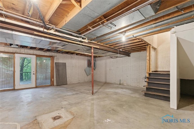 1250 Hidden Ridge Rd, Toledo, OH 43615 - basement with stairway