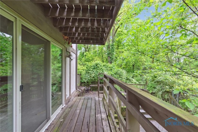 1250 Hidden Ridge Rd, Toledo, OH 43615 - view of deck