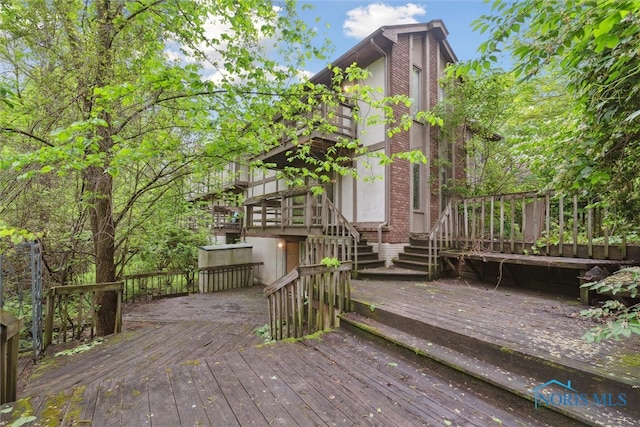 1250 Hidden Ridge Rd, Toledo, OH 43615 - view of wooden deck