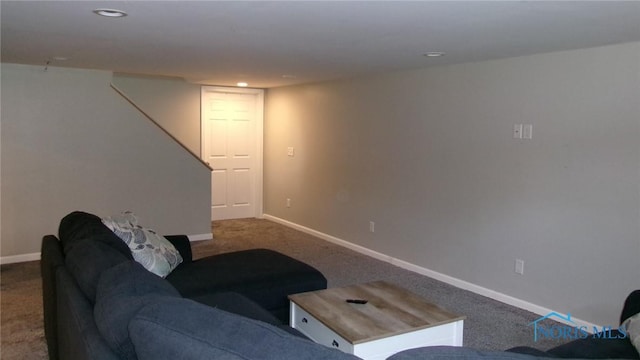 640 Hemlock St, Wauseon, OH 43567 - living room with carpet floors and recessed lighting