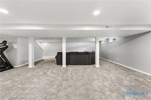 640 Hemlock St, Wauseon, OH 43567 - finished basement with carpet floors