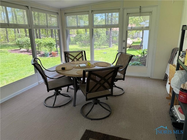 20642 Buckskin Rd, Defiance, OH 43512 - sunroom featuring carpet floors and outdoor dining area
