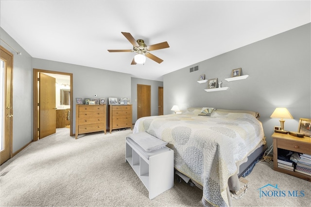 9389 County Road N2, Napoleon, OH 43535 - carpeted bedroom featuring a ceiling fan
