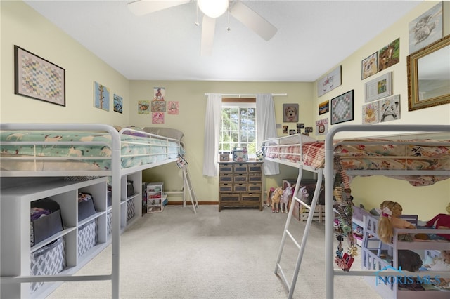 9389 County Road N2, Napoleon, OH 43535 - carpeted bedroom featuring a ceiling fan and baseboards