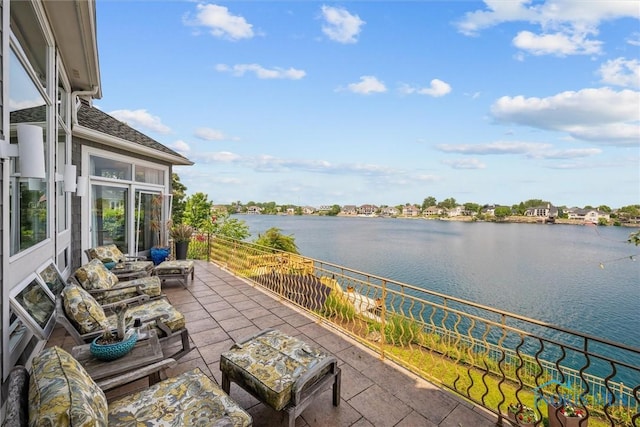 3051 Deep Water Ln, Maumee, OH 43537 - view of patio featuring a water view