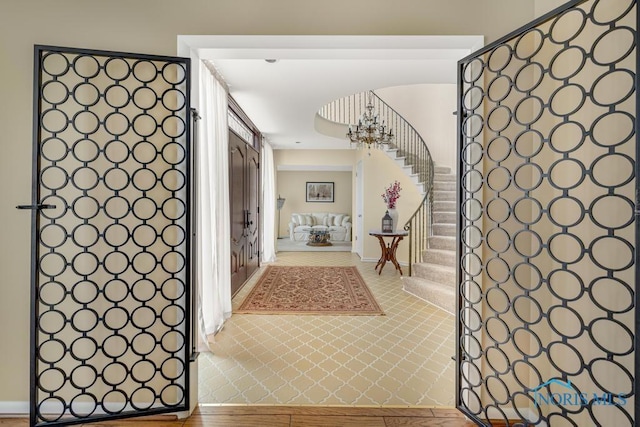 4123 Shamley Green Dr, Toledo, OH 43623 - foyer with stairs