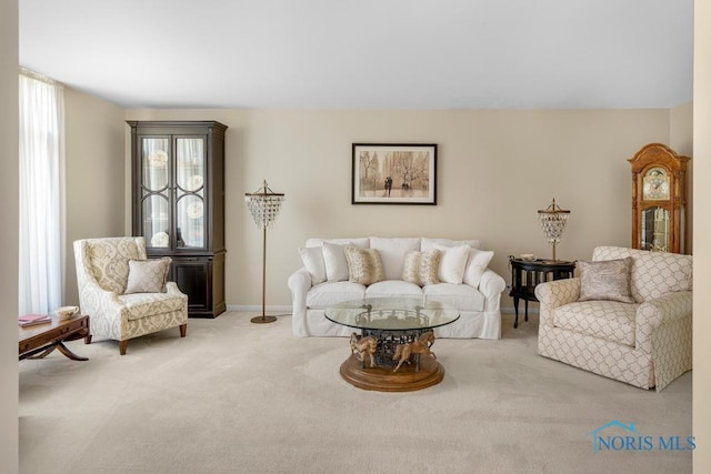 4123 Shamley Green Dr, Toledo, OH 43623 - living area featuring carpet flooring and baseboards
