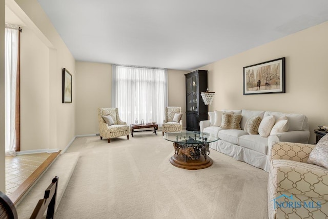 4123 Shamley Green Dr, Toledo, OH 43623 - living room with baseboards and carpet