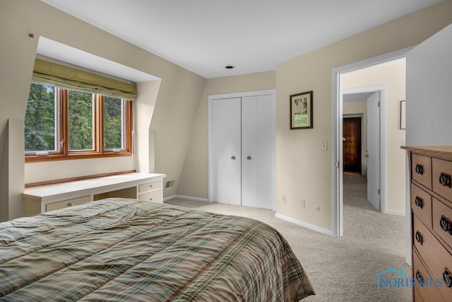 4123 Shamley Green Dr, Toledo, OH 43623 - bedroom with light colored carpet, a closet, and baseboards