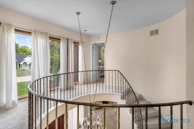 4123 Shamley Green Dr, Toledo, OH 43623 - stairway with carpet flooring