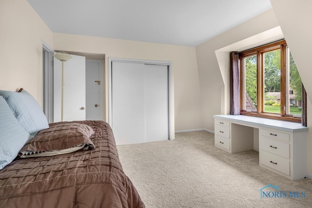 4123 Shamley Green Dr, Toledo, OH 43623 - bedroom with light carpet, a closet, and baseboards