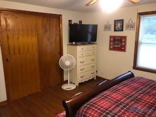129 Central Ave, North Baltimore, OH 45872 - bedroom with wood finished floors