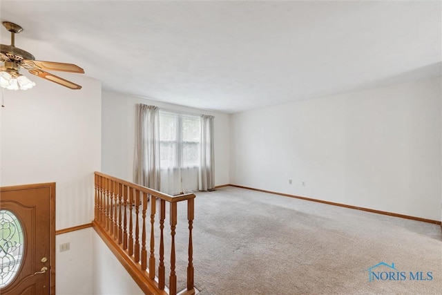 146 Partridge Ln, Perrysburg, OH 43551 - carpeted spare room with ceiling fan and baseboards