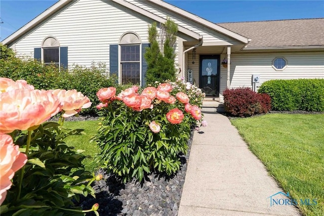 16070 Rd S, Columbus Grove, OH 45830 - view of front of property featuring a front lawn and a shingled roof