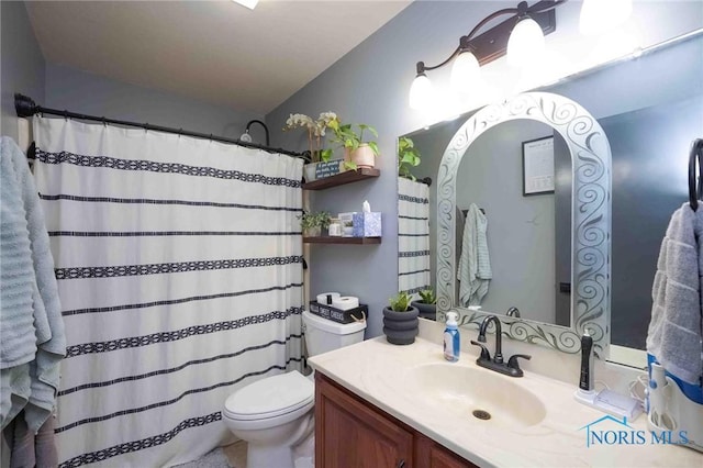 16070 Rd S, Columbus Grove, OH 45830 - full bathroom with toilet, vanity, and a shower with curtain