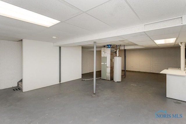 4022 Stonehenge Dr Unit 4022, Sylvania, OH 43560 - finished below grade area featuring water heater and a paneled ceiling