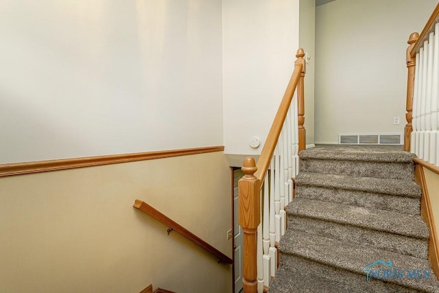1201 Birch Ave, Maumee, OH 43537 - stairs with carpet flooring and baseboards