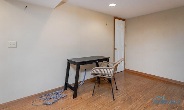 1201 Birch Ave, Maumee, OH 43537 - office space with wood finished floors, baseboards, and recessed lighting