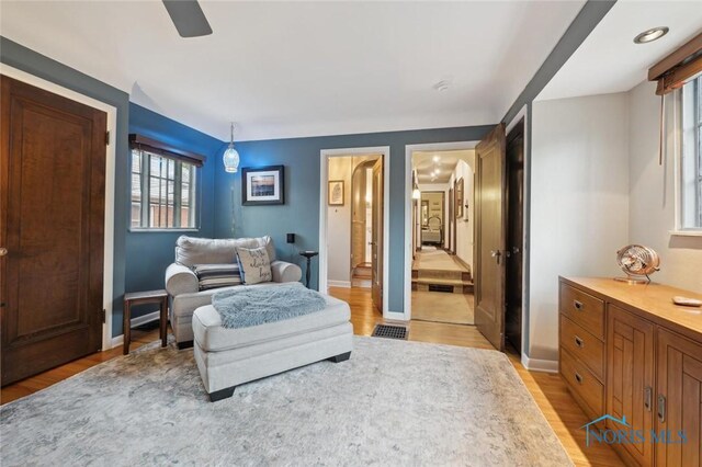 2256 Barrington Dr, Toledo, OH 43606 - living area featuring light wood finished floors and baseboards