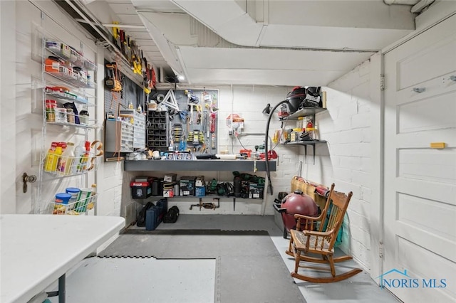 2256 Barrington Dr, Toledo, OH 43606 - basement featuring a workshop area