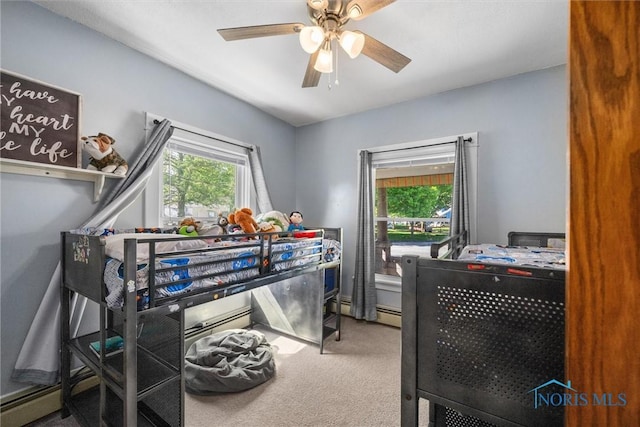 451 Toledo St, Elmore, OH 43416 - carpeted bedroom featuring ceiling fan