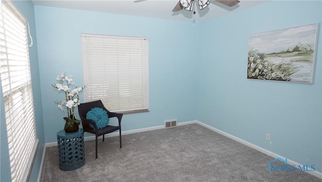 2621 Gloria Ct, Toledo, OH 43614 - unfurnished room featuring a ceiling fan, carpet flooring, and baseboards