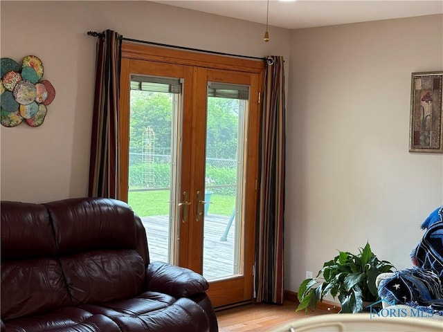 243 W S Boundary St, Perrysburg, OH 43551 - entryway with light wood-style flooring and french doors