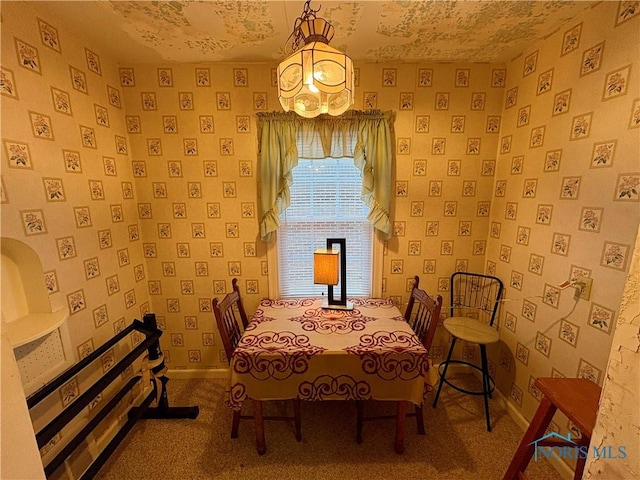 178 Gross St, Tiffin, OH 44883 - carpeted dining room featuring baseboards