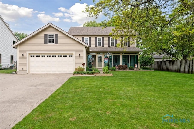 6200 Swiss Garden Rd, Toledo, OH 43612 - traditional-style house featuring concrete driveway, a porch, and an attached garage