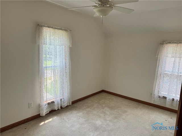429 N Park St, Deshler, OH 43516 - unfurnished room featuring light carpet and ceiling fan