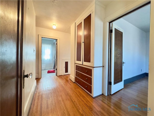 2135 Airport Hwy, Toledo, OH 43609 - hall with wood finished floors and baseboards
