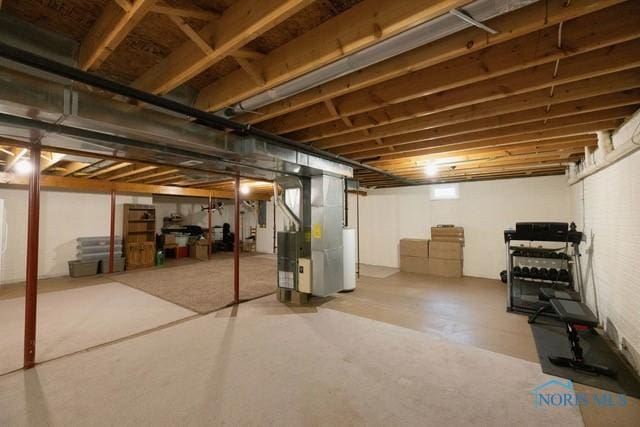 1033 Joseph Rd, Luckey, OH 43443 - unfinished basement with heating unit