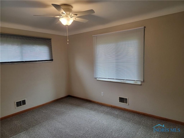 3434 Muirfield Ave, Toledo, OH 43614 - carpeted empty room featuring a ceiling fan and baseboards