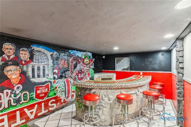 430 E 3rd St, Ottawa, OH 45875 - community bar area featuring tile patterned floors and recessed lighting