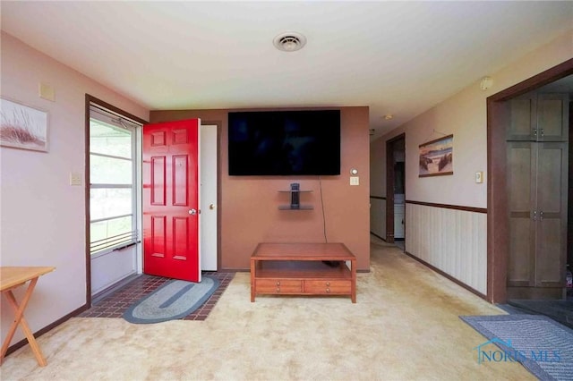 206 N Park Dr, Mccomb, OH 45858 - entrance foyer featuring light colored carpet